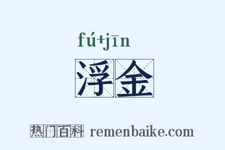 浮金是什么意思的图片